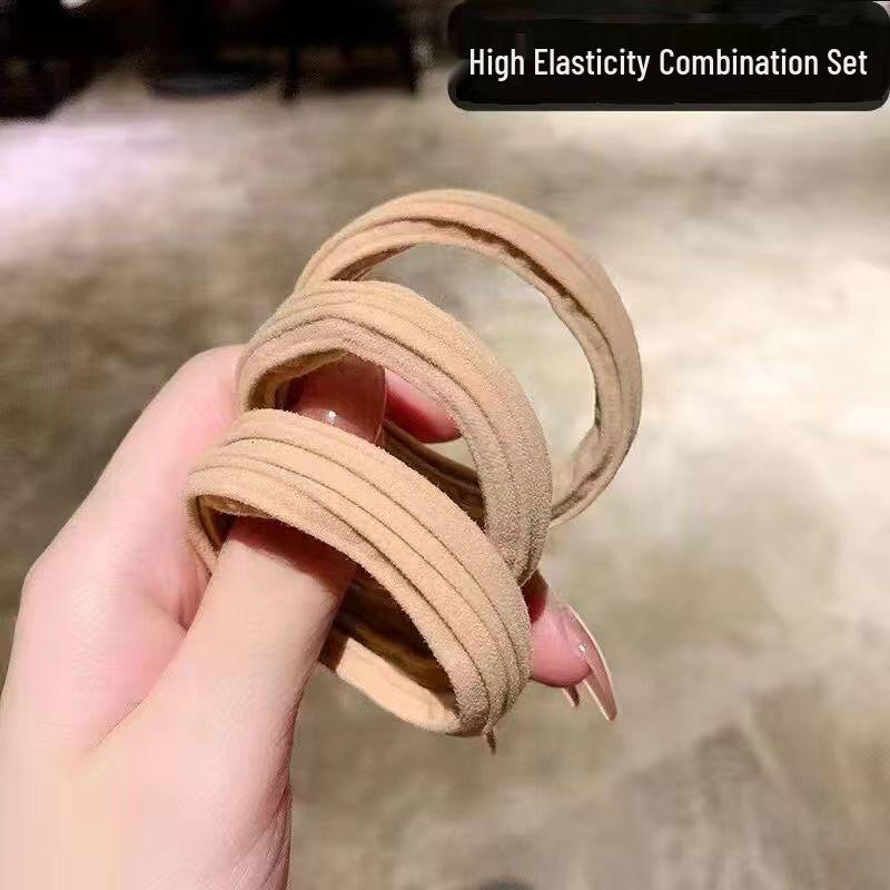 Яркие бесшовные резинки для волос - Прочные эластичные bands в корейском стиле для женских хвостов