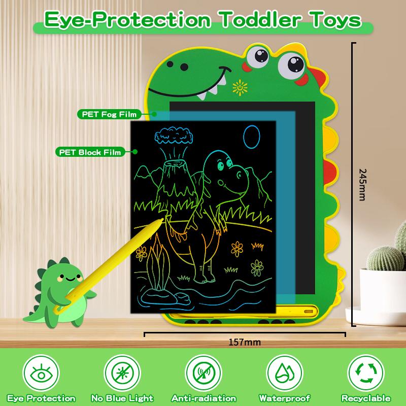 8.5/in Cartoon Dinosaur LCD Writing Tablet Drawing Board Kids Graffiti Sketchpad Toys Handwriting Blackboard Magic Drawing Board