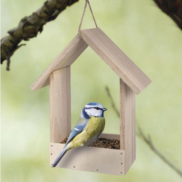 Wooden Bird Feeder 20 X 10 X 25 Cm