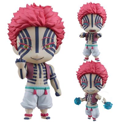 10cm/3.94in Kimetsu No Yaiba Animation Figure Upper Three Akaza Action Figure Kamado Tanjirou Figurine POLYVINYL CHLORIDE Collector Miniature Figure