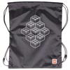 LEGO Bricks Drawstring Bag, for Boy black Bag