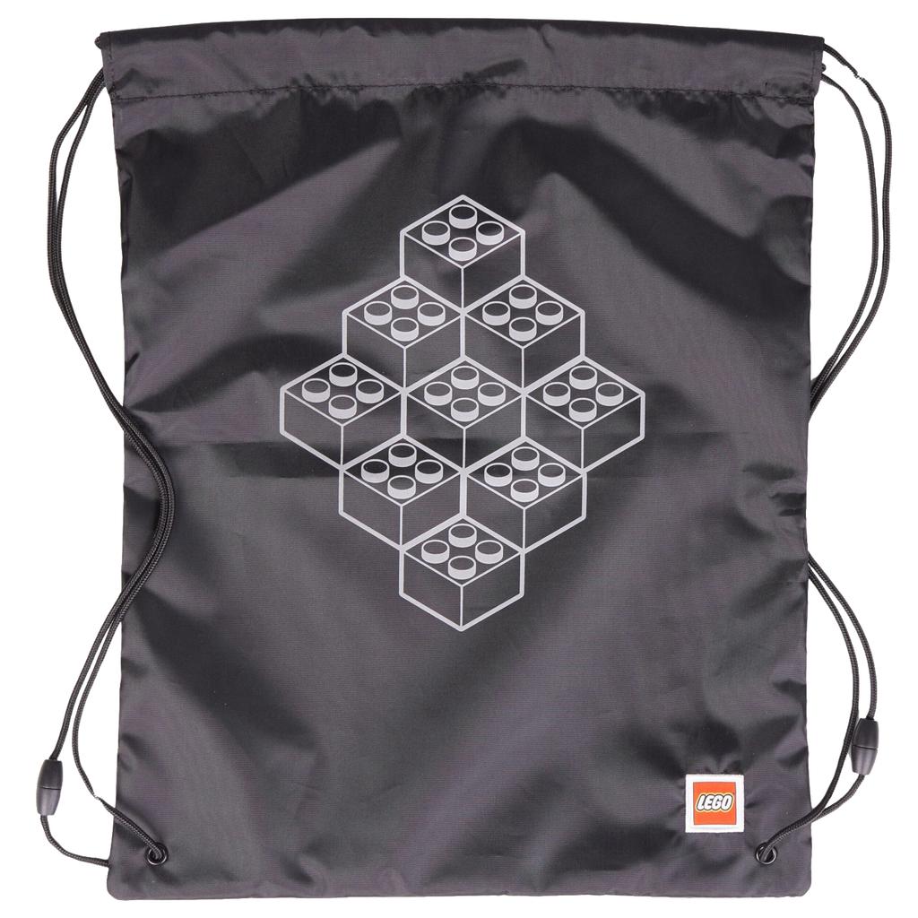 LEGO Bricks Drawstring Bag, for Boy black Bag