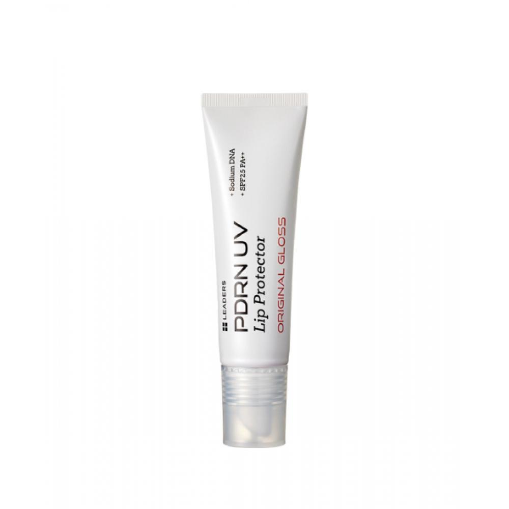 Leaders Cosmetics [3] Leaders Pdrn Uv Lip Protector Original  Clear  Sun Protection Lip Balm Spf25 Pa++