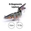 10cm/12.5cm Pike Wobblers for Fishing Artificial Bait Hard Multi Jointed Swimbait Crankbait Lifelike Fishing Lure Tackle