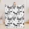 Personalized Blanket For Boys Girls - 4 Sizes And 30 Plus Colors Custom Bow Blanket Gifts for Relatives And Friends