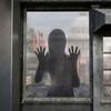 Female Ghost Bloody Handprint DIY Halloween Decoration Horror Sticker Wall Sticker Window Clings