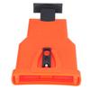 Plastic Chainsaw Sharpening Tool Orange Chain Saw Teeth Sharpener Portable Grinding Stone