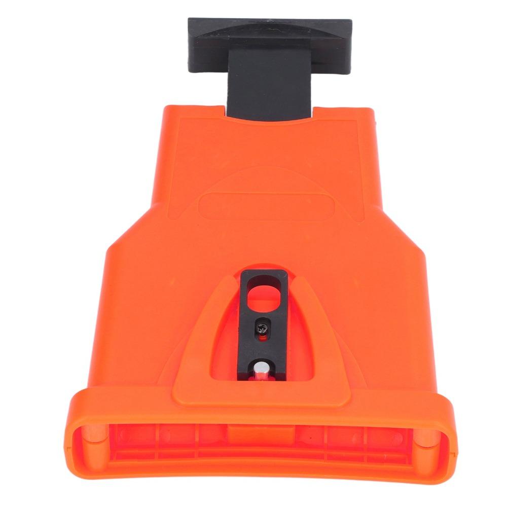 Plastic Chainsaw Sharpening Tool Orange Chain Saw Teeth Sharpener Portable Grinding Stone