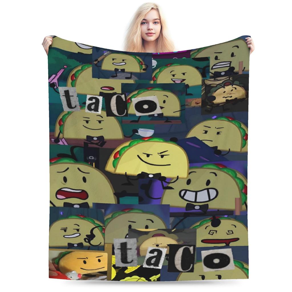 Gemütliche bfdi Battle for Dream Island Decke Merch Sofa Dekorative Überwurfdecken Super Warm Fleece für Auto