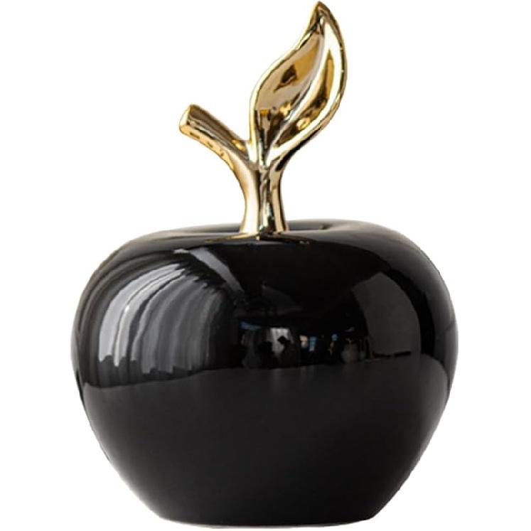 Zerodeko Ceramic Apple Ornament Apples Statue Lifelike Apple Ornament Fruit Apple Model Ceramic Xmas Apple Fruit Model Small Apple Ornament Lifelike 15.00X11.50X11.50CM