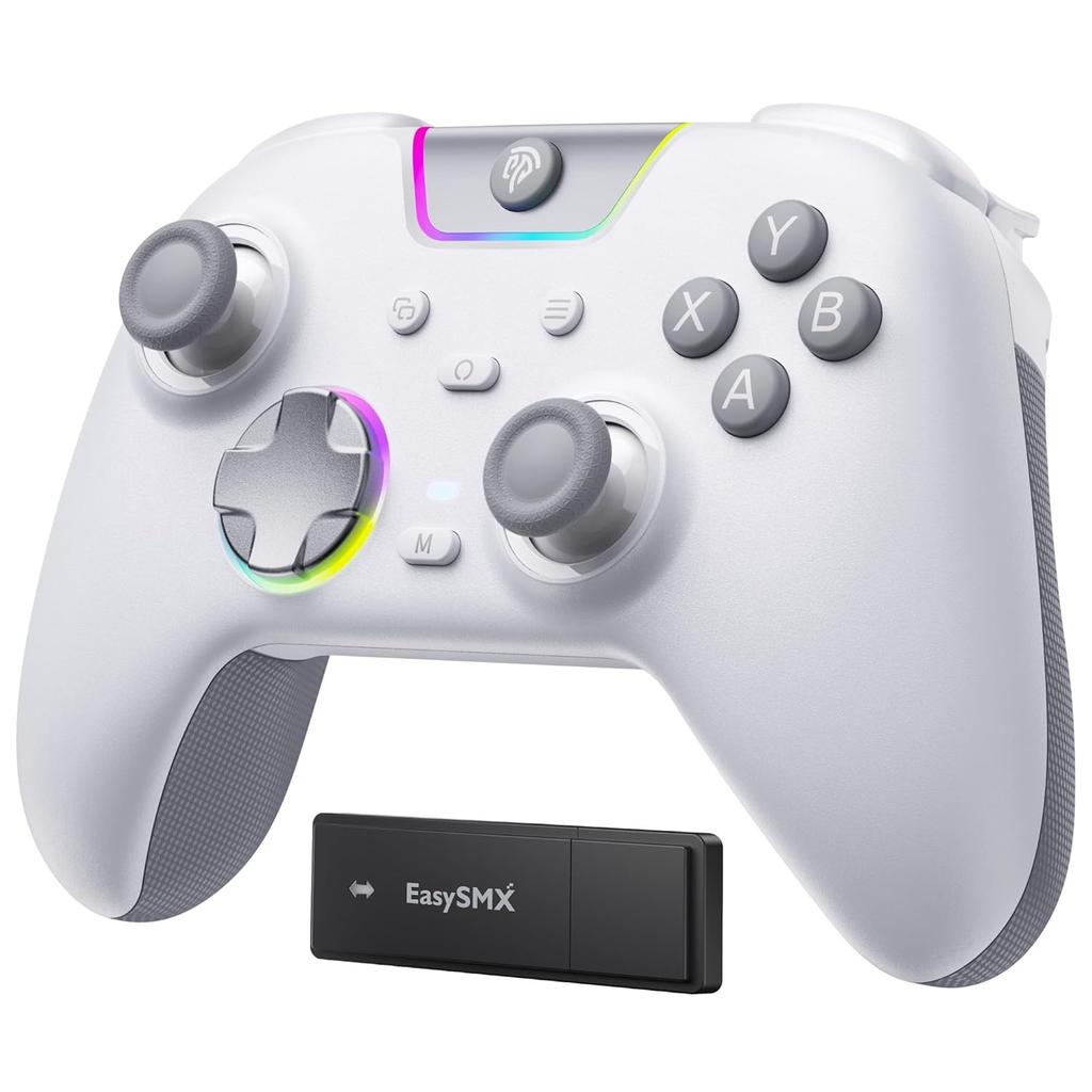 PC controller EasySMX X05PRO wireless gamepad game dual-stage hall trigger 1000Hz polling rate RGB backlight soft-tone buttons Steam Deck Switch2 iOS