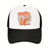 Snail Howdy Partner Trucker Hat Unisex Polyester Mesh Back Casual Adjustable Baseball Cap