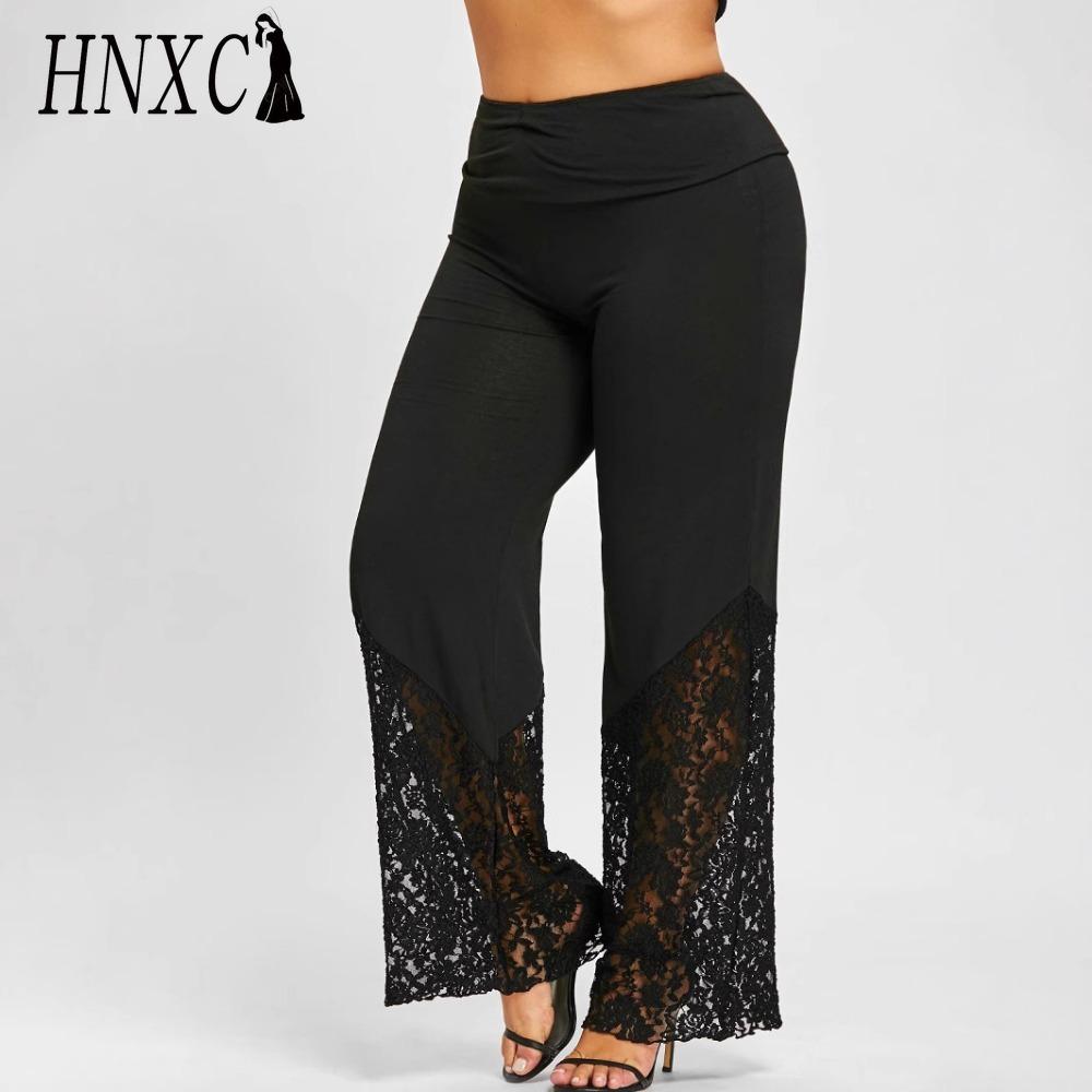 

HNXC L-5XL Женские модные повседневные однотонные брюки и капри с принтом XXXL чёрный