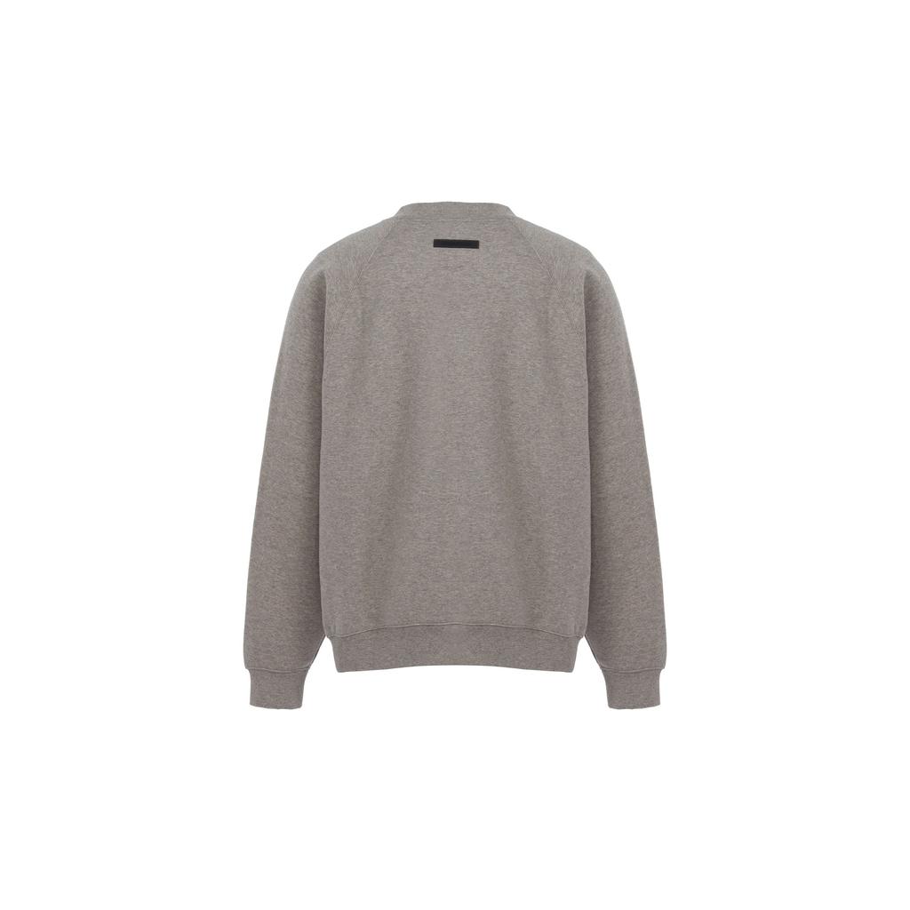 Fear of God Essentials Fleece Crewneck Sweatshirt FW21 Unisex Tops Dark-Heather-Oatmeal FOG-FW21-369