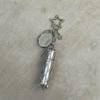 Metal Mesh Lipstick Holder: Crystal Raw Stone DIY Keychain Pendant