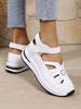 Round Toe Shoes Clogs Platform Female Footwear Low Heels Large Size Women Casual Sneaker Creepers Dress Breathable Big Size Summ
