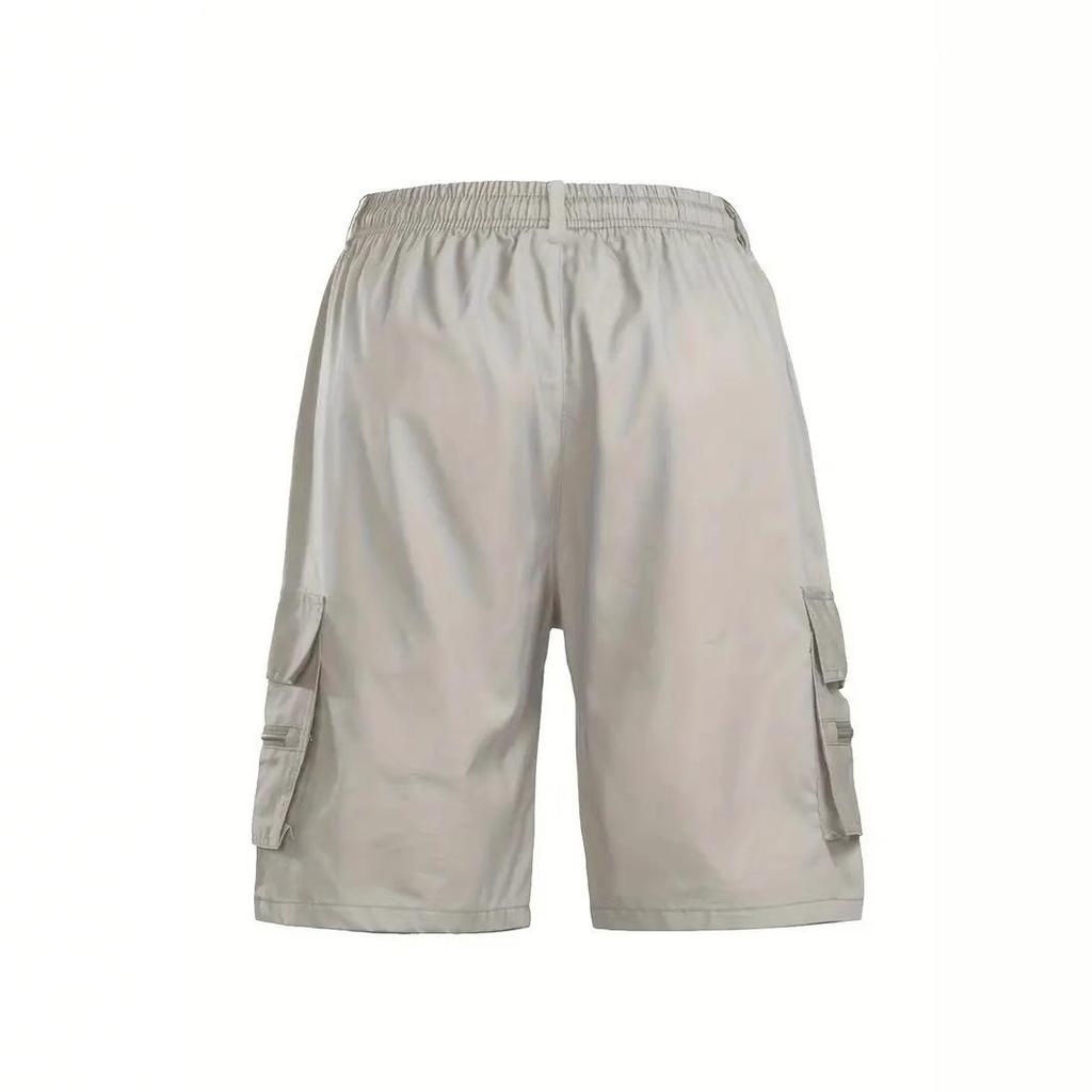 Men's Large Cotton Casual Work Shorts - European & American Summer Style