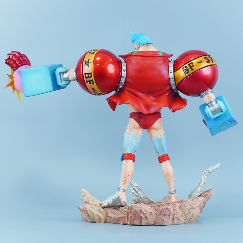 28.5cm/11.22in Animation One Piece Figure Franky Action Figures Polyvinyl Chloride Statue Tabletop Ornamen Collector Miniature Playthings Presents