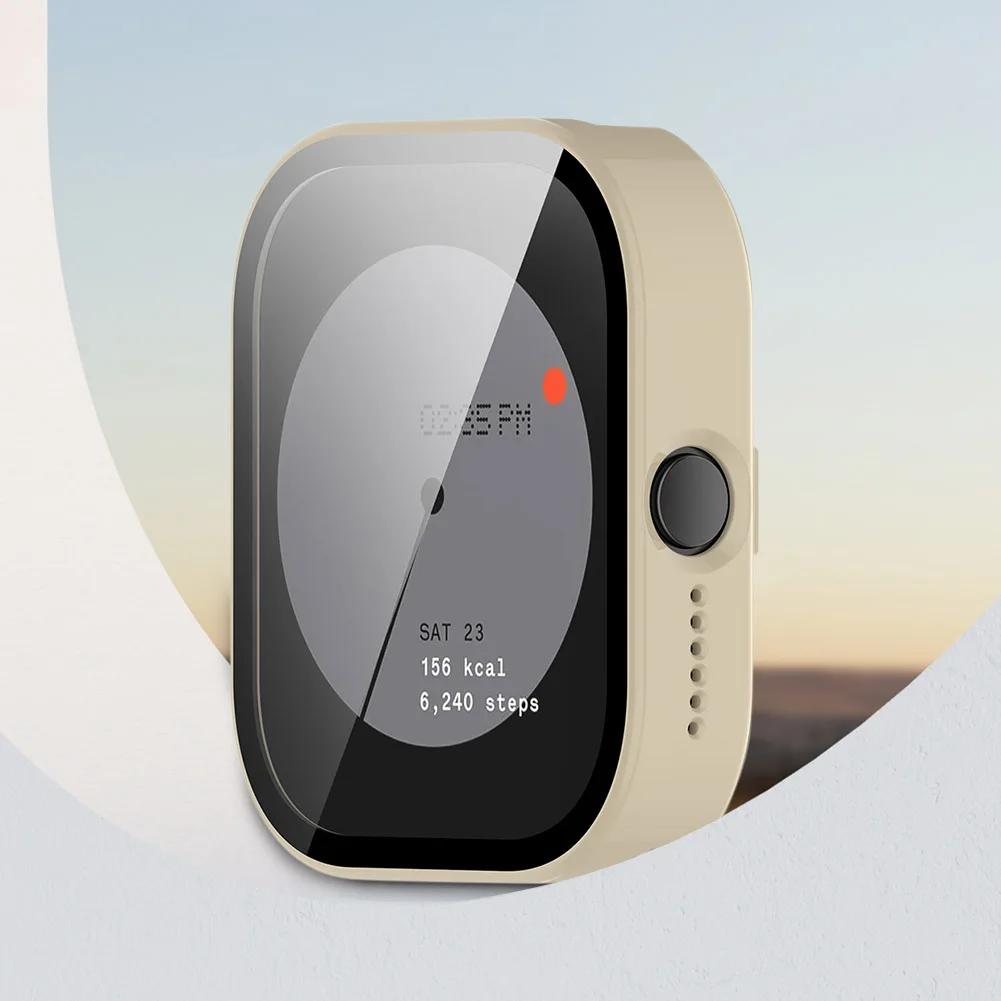 HD Tempered Glass+PC Case for CMF Watch 3 Pro Screen Protector All-around Protective Cover for CMF Watch Pro 2 Bumper Shell Case