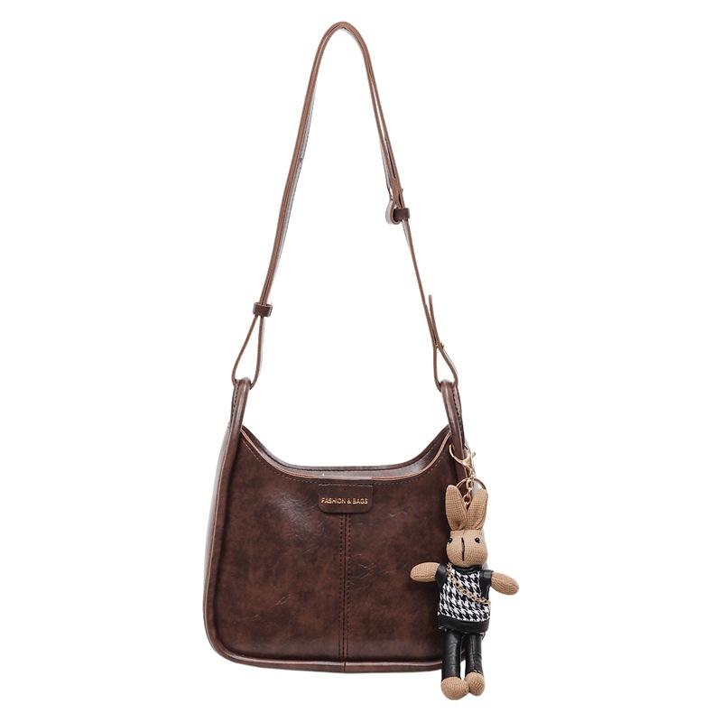 Retro Bucket Bag Women's New Autumn and Winter Commuting Large-capacity Simple Niche Shoulder Messenger Bag