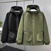 Plus Size 5XL-11XL Autumn Winter Polar Fleece Coat for Men Outerwear Casual Long Sleeve Tops Oversize Men's Warm Jackets