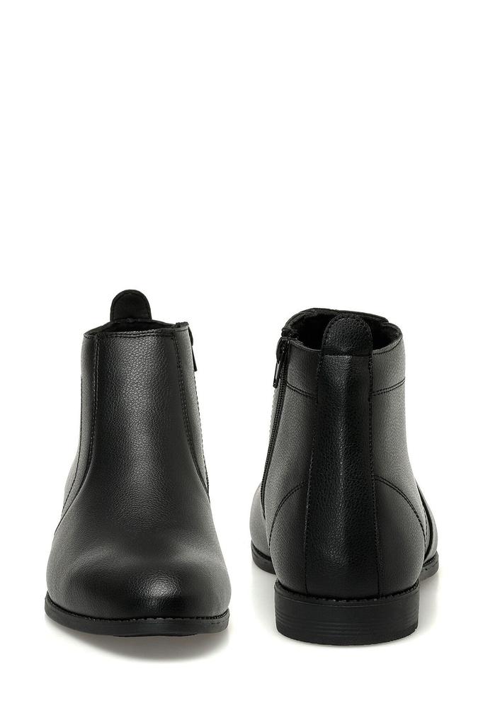 Men's Fashion Flat Heeled Booties Black Classic Boat Shoes