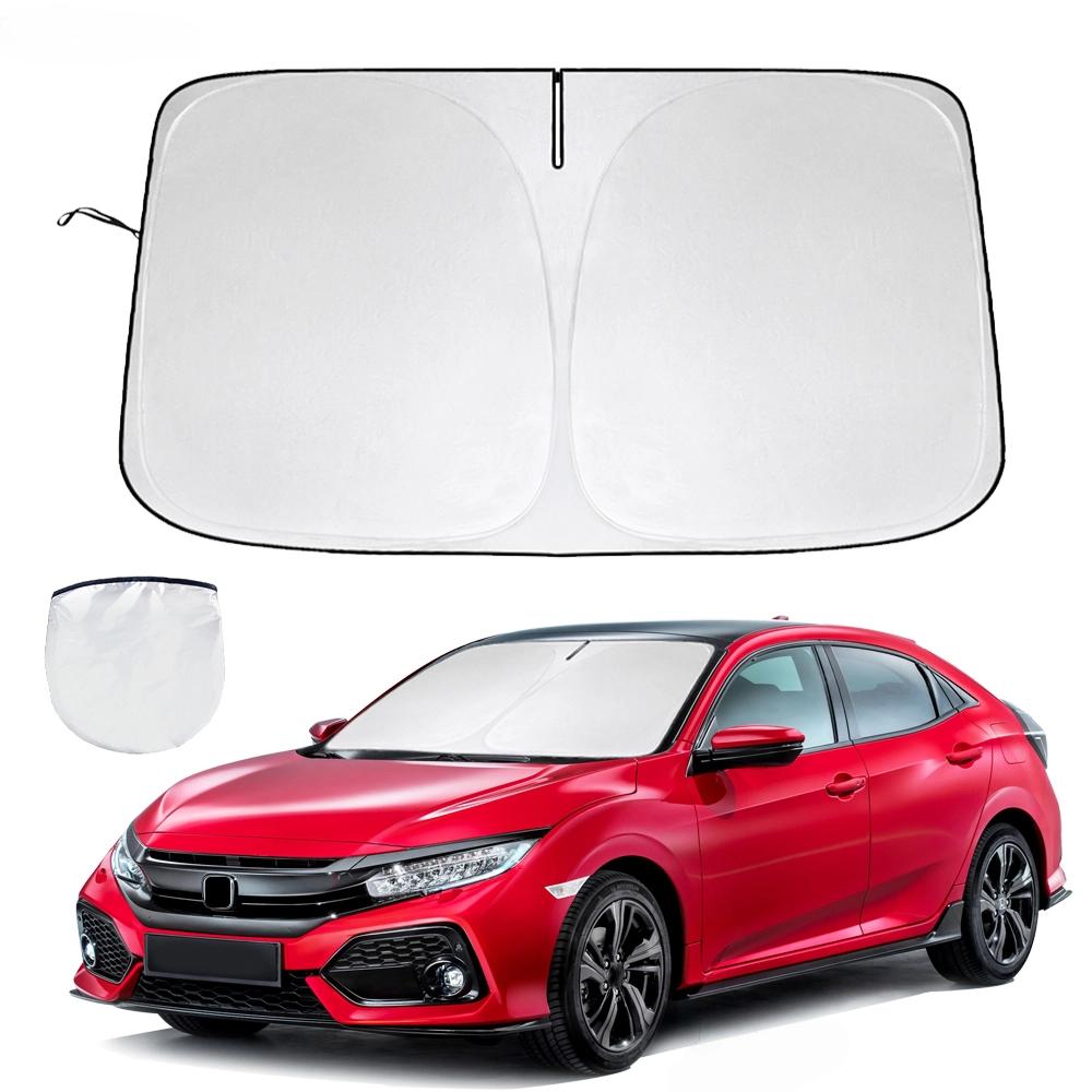 Windshield Sun Shade For Honda Civic 2016- Sunshade Foldable Window Sun Visor Protector Blocks UV Rays Keep Your Car Cooler For Civic