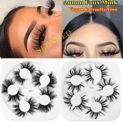 Tierversuchsfreie Augen-Make-up-Werkzeuge Dicke Lange 3D Falsche Nerzwimpern Künstliche Wimpern Wimpernverlängerung