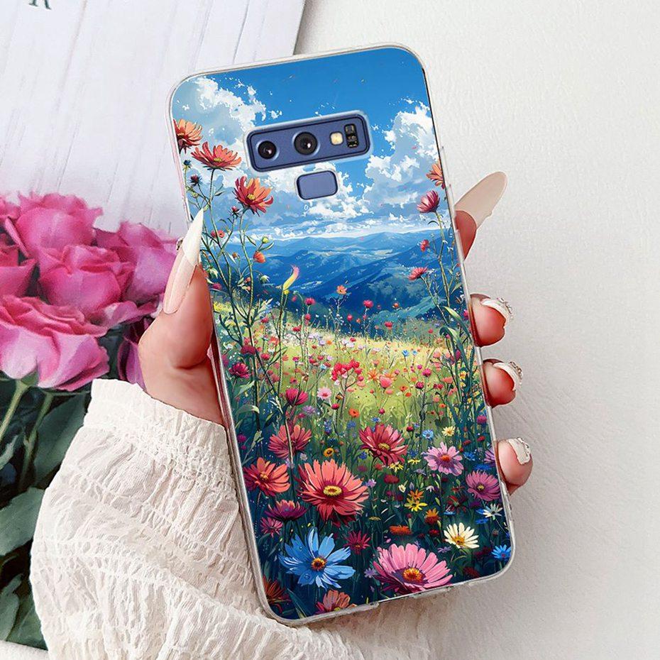 Fashion Painting Case For Samsung Galaxy Note9 Soft Silicone Phone Cases For Samsung Note 9 SM-N960F Covers Bumpers