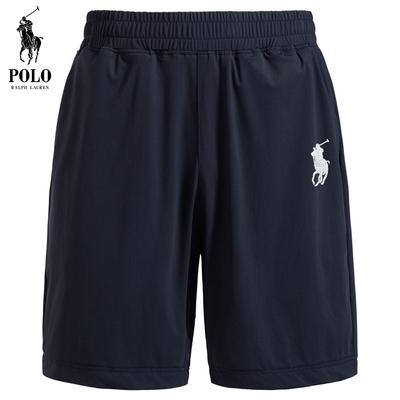 Ralph Lauren Summer High-elastic Comfortable Men's Sports Casual Elastic Waist Shorts for Outer Wear, Five-inch Shorts
