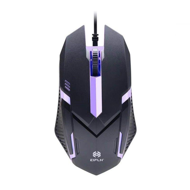 E-Sports USB Kabelmaus Bunte LED Gaming-Maus 5000 DPI Kabelgebundene Mäuse Optische Kabelgebundene Gamer-Maus für Desktop Laptop PC Computer