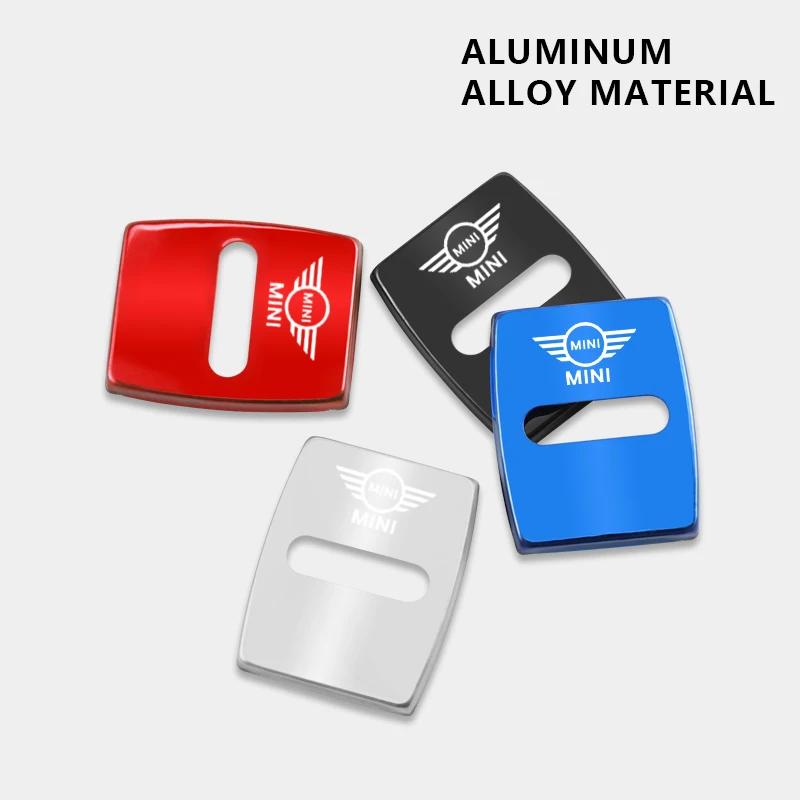 Zinc Alloy Car Door Lock Buckle Cover Protective Covers For MINI JCW Cabrio Cooper Countryman Aceman Clubman Coupe Paceman Uylez55