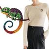 Vibrant Lizard Brooch 4 Color Optional Alloy Accessory Versatile Outfit Accent Badge Pin For Casual or Formal