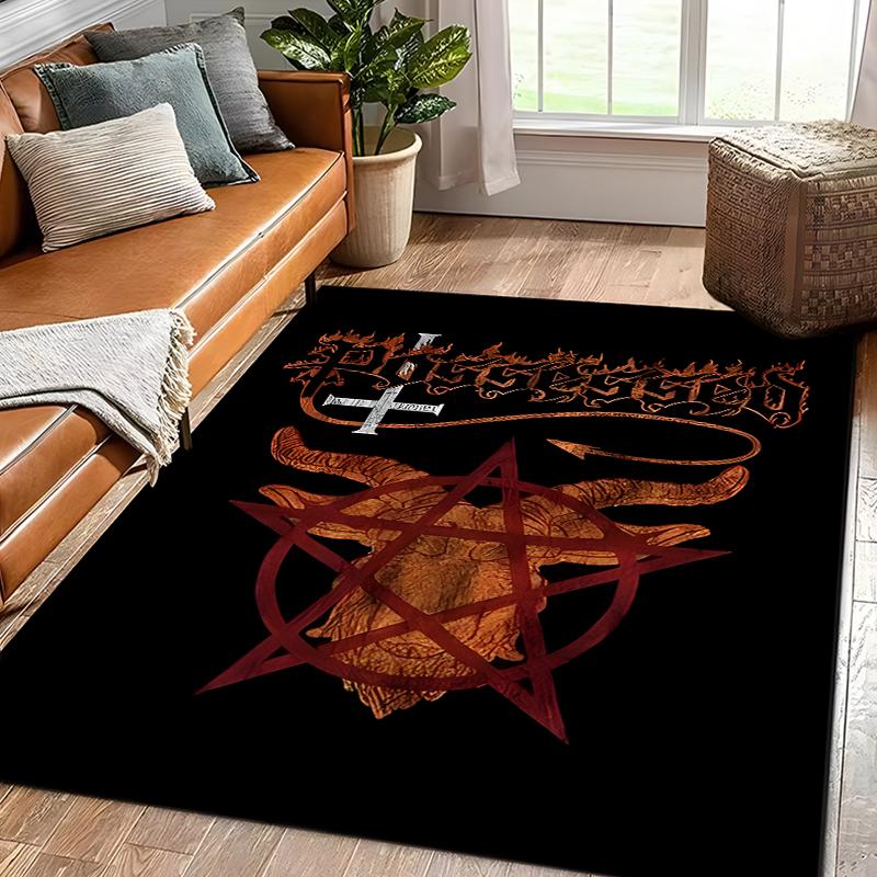 Band-Possessed Pattern Carpet Home Living Room Decoration Rug Bedroom Kitchen Bathroom Play Non-slip Floor Mat Hallway Balcony
