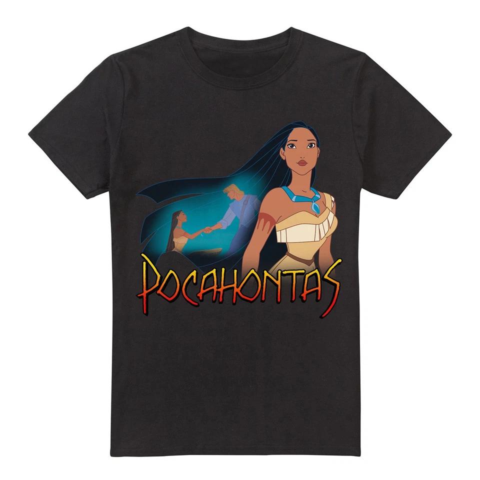 Pocahontas John Smith Canoe T-Shirt , Black XL