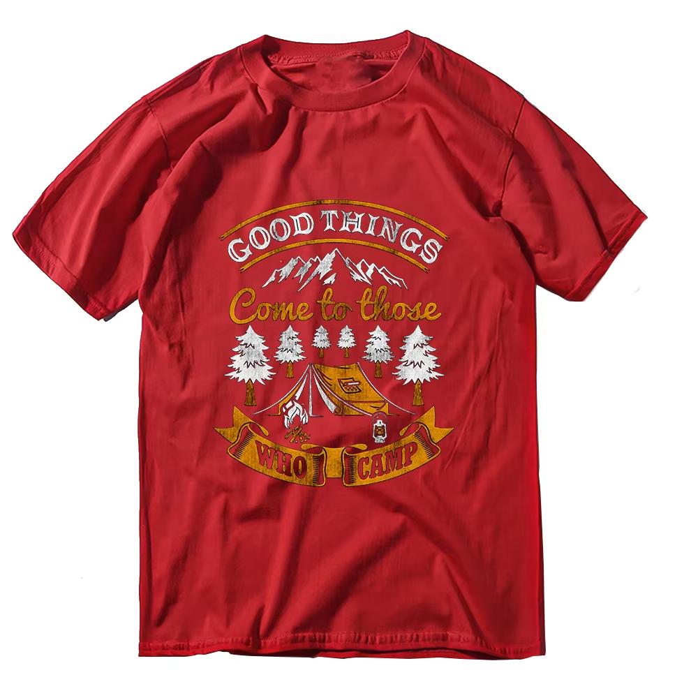 

Summer 2025 New Exclusive Graphic Camping Lovers Men s T-Shirt Large Size Cool Men s T-Shirt O-Neck Unisex T-Shirt Top 4XL
