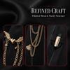 Polyester JK Collar Pin No Tie Needed Neck Ornament Fashion Chain Neck Accessory  Shirt Match
