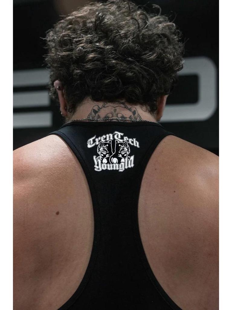 New Men's Sleeveless Cotton Sports Tank Top - Loose Fit for Running & Fitness