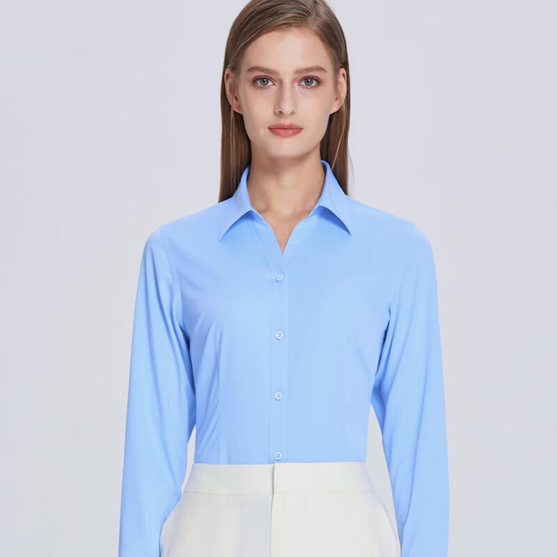 Fengmao Women's Bamboo Blend Business Long Sleeve Shirt
