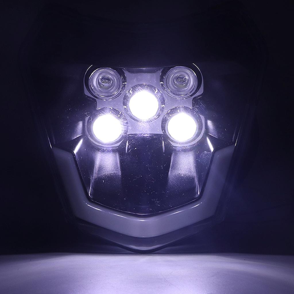 Motorcycle LED Headlight 5LED Bright Light Waterproof Strong Sealing Shockproof Replacement For EXC SXF MX Dirt Bike