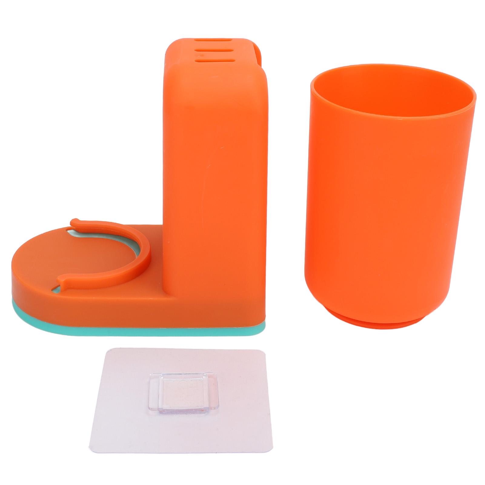 

Toothbrush Cup Holder Multipurpose Modern Simple Design Space Saving Wall Mounted Toothbrush Holder
