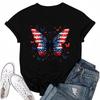 Women's Fashion Casual Printed Round Neck Short Sleeved T-Shirt Top T-Shirt Top Top