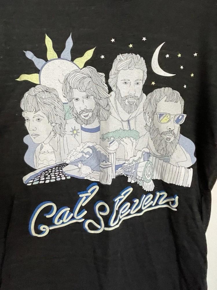 

Cat Stevens Poster Music Tour Shirt Black Unisex Size S-5XL TA940 Unisex T-Shirt XXXXL