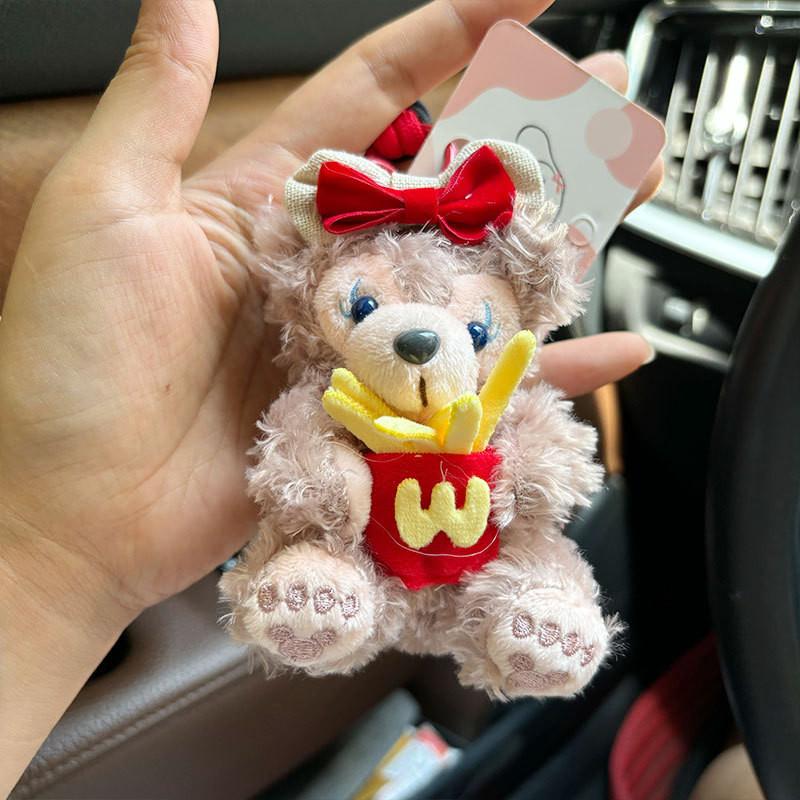 Adorable Sherry Rose Plush Toy Duffy Bear Keychain Cute Gift For Girls 12cm
