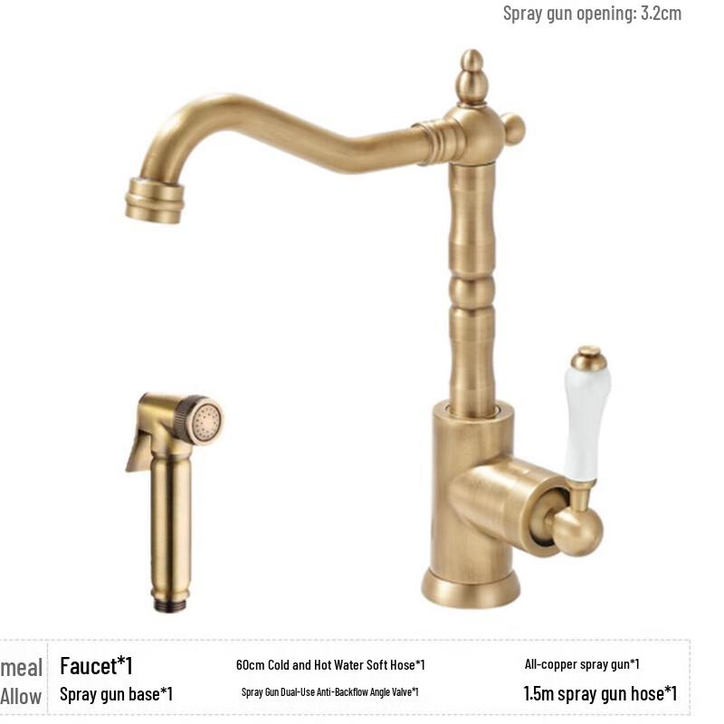 MDNG French Luxury Retro Basin Faucet