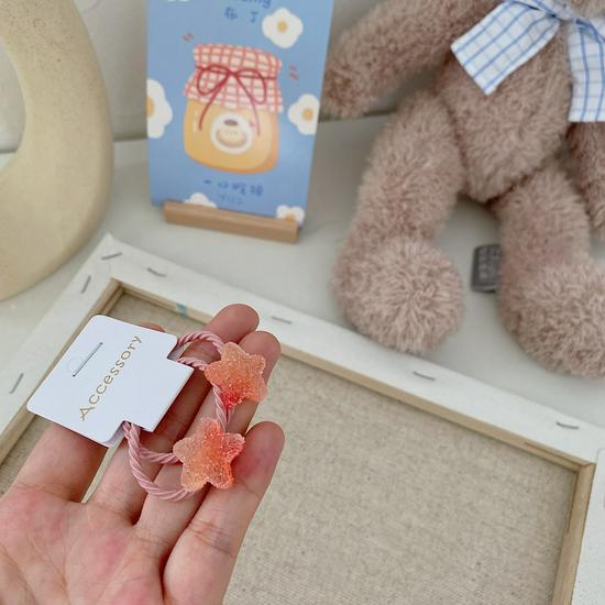 Starfish Gummy Baby Hair Tie: No-Damage Star Rubber Band for Infants
