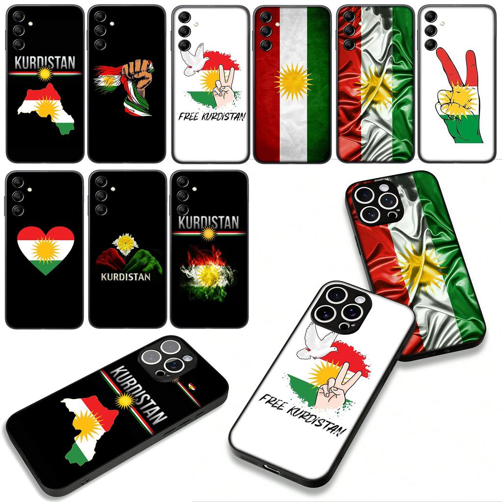 Cover for Apple iPhone 16 15 14 Plus 13 12 Mini 17 Pro Max + ProMax 16E Air Casing Phone Case Kurdistan Flag