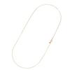 Goods K18 Necklace Venetian Chain Width 50cm Free Adjuster 18K 18K [Happy Shop] 0.6mm