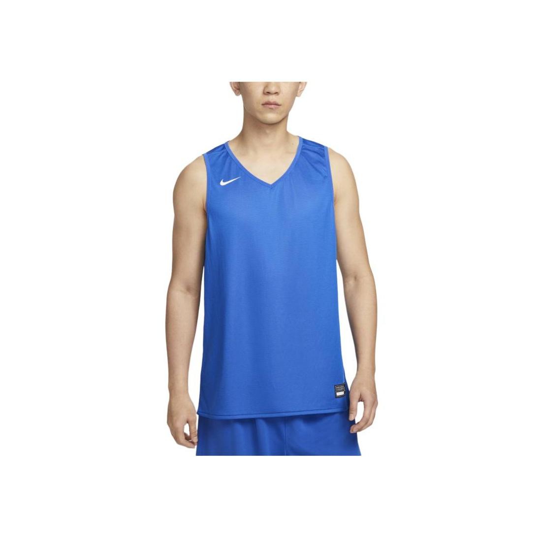 

Nike Stock Reversible Breathable Versatile Comfortable Basketball Vest Men Tops Royal-Blue IB8827-450 M