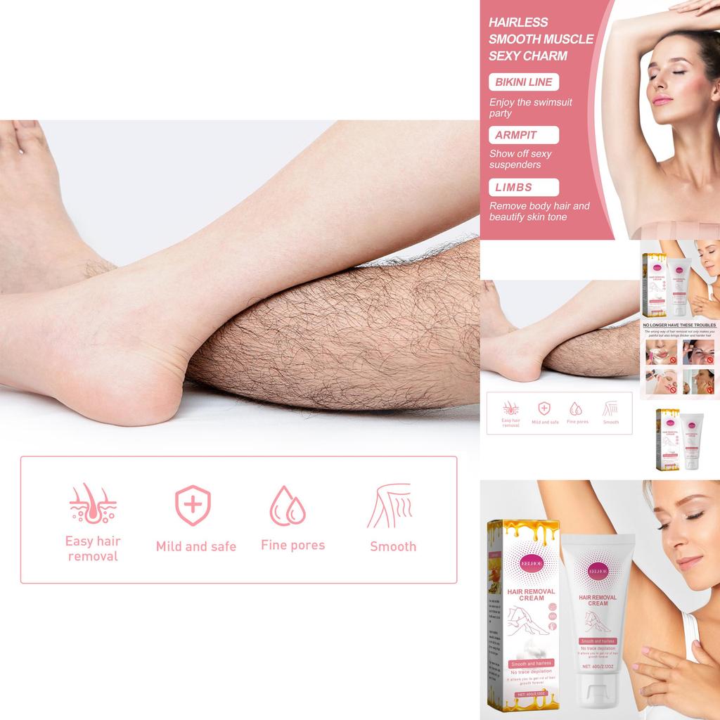 Crème d'épilation douce Eelhoe Pour une peau lisse et hydratée Idéale pour le visage et le corps